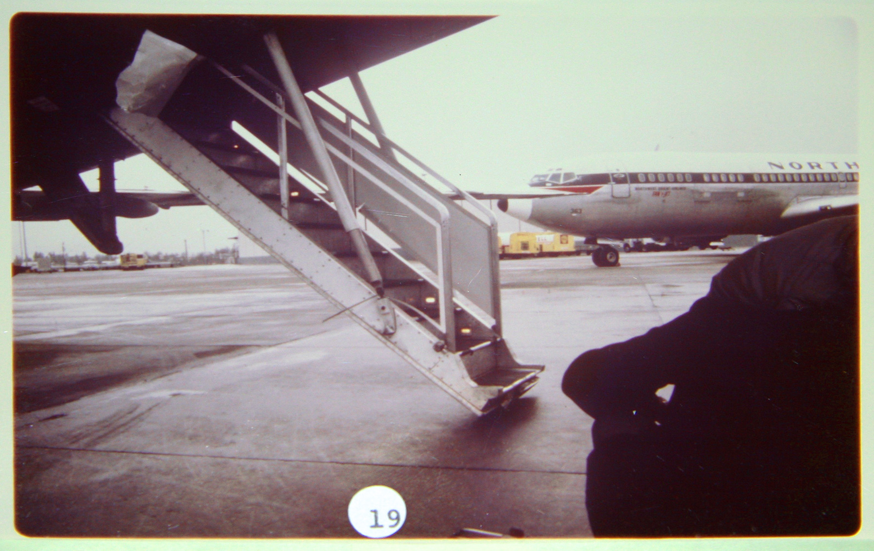 Escalera trasera del Boeing 727 utilizada en el secuestro de D.B. Cooper