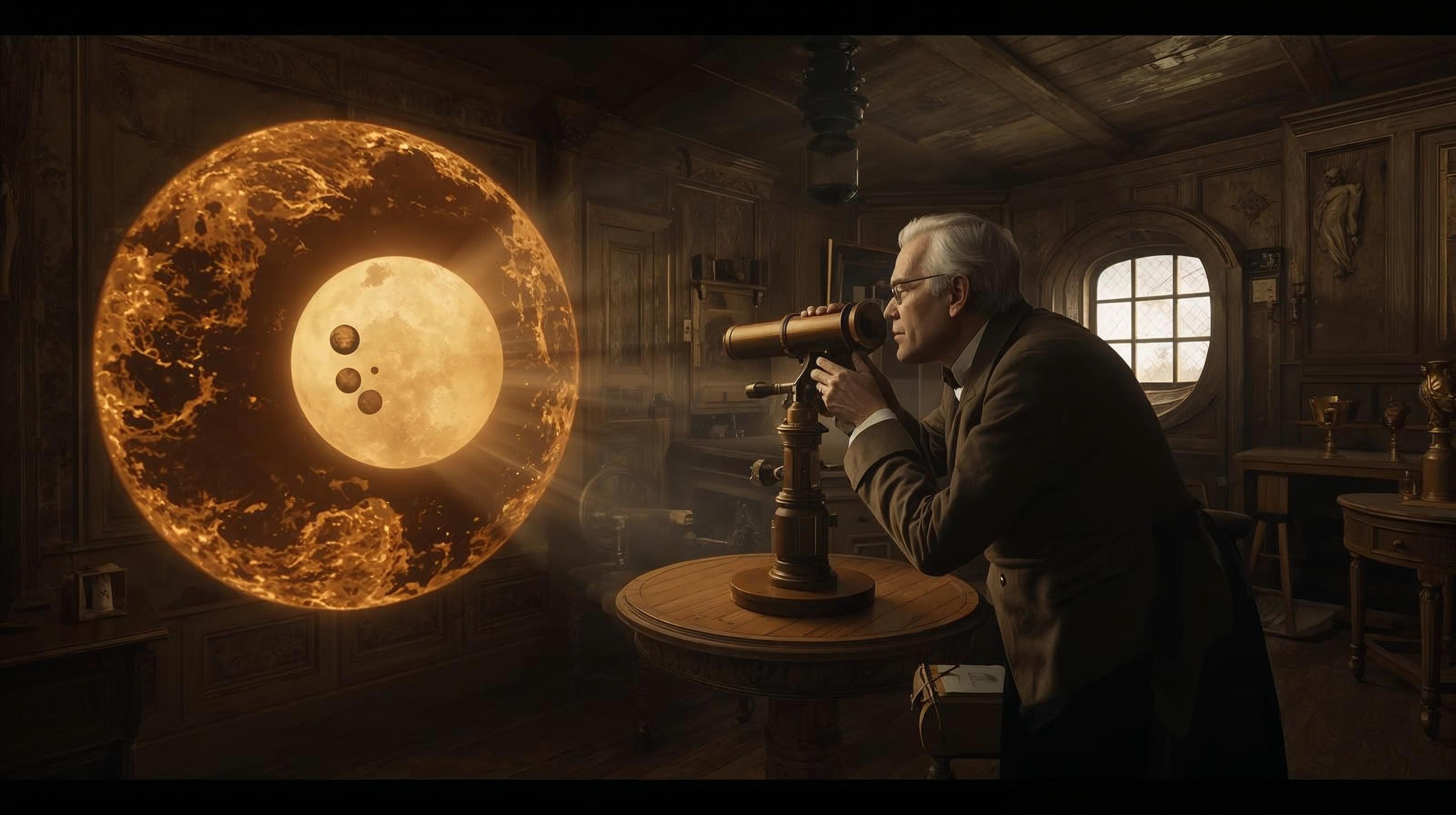 Observación de manchas solares por Richard Carrington en 1859