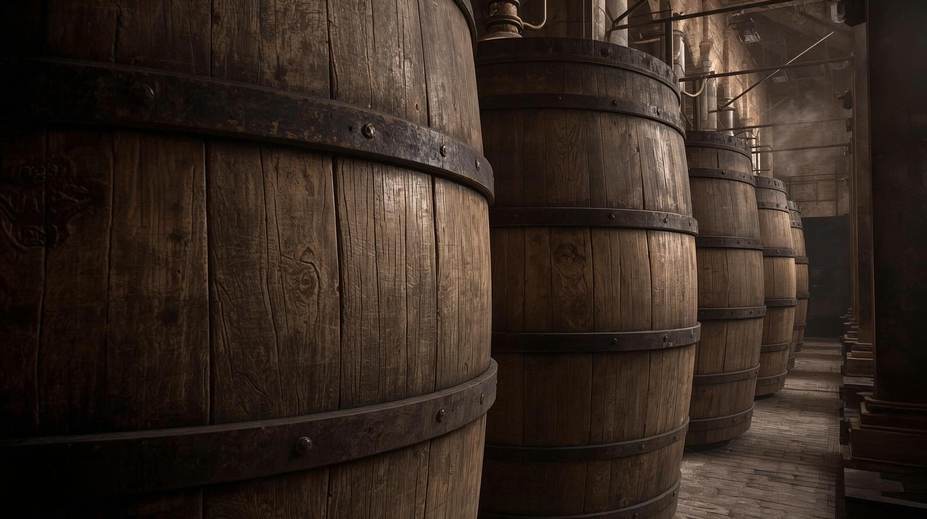 Tanques de fermentación de madera en cervecerías del siglo XIX